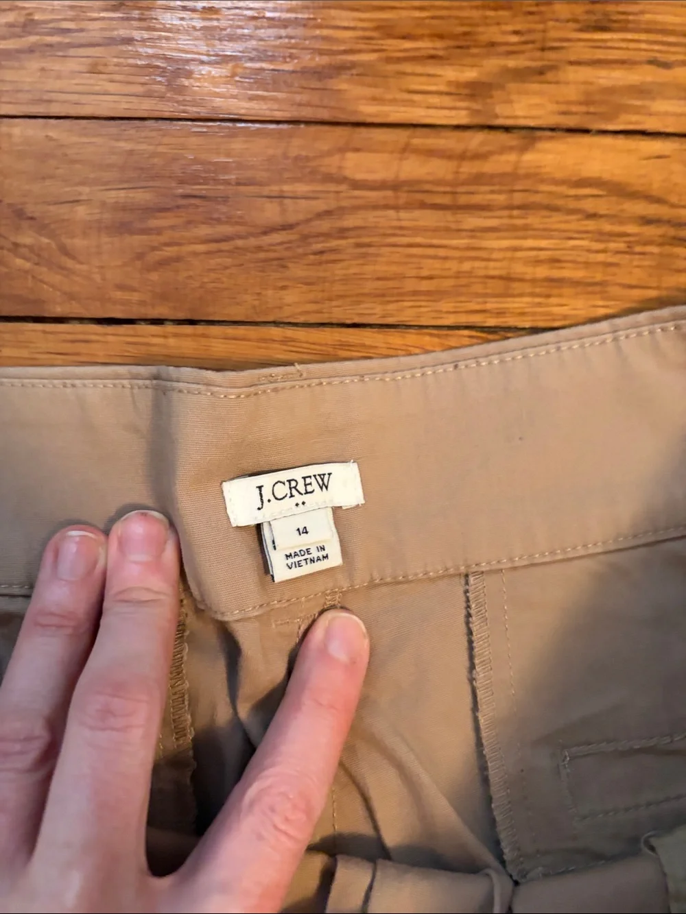 J. Crew Light Gray and Tan Women's Bermuda Shorts Set